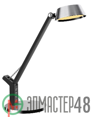 Светильник настольный KD-835 C03 LED 8Вт 230В 480лм сенс.рег.ярк и цвет.темп. USB-5В.1А серебр. Camelion 12998