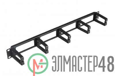 Организатор CM-1U-PL кабельный с пласт. кольцами 19дюйм 1U Hyperline 15446