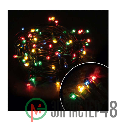 Гирлянда OTW300C-M 300 разноцв. микроламп 8 реж. IP40 15м SHLights 4607144111317