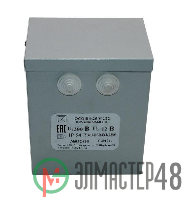 Трансформатор ОСОВ-0.25 380/36В УХЛ2 Кострома ОС0000012937