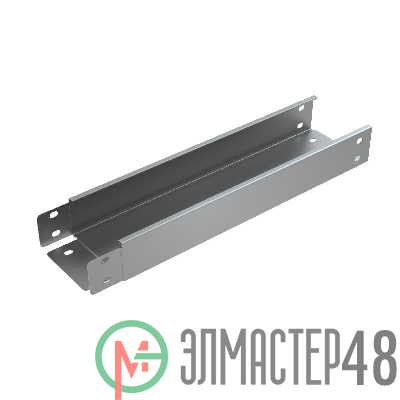 Лоток листовой неперфорированный 100х50 L3000 сталь 0.7мм LN50х100х0.7 "БЫСТРЫЙ МОНТАЖ" КМ LO0204