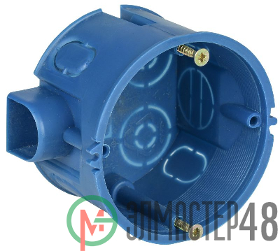Коробка установочная С3 d68x45 для твердых стен (с саморезами и стык. узлами) ИЭК UKT10-068-045-000-A-S-UO