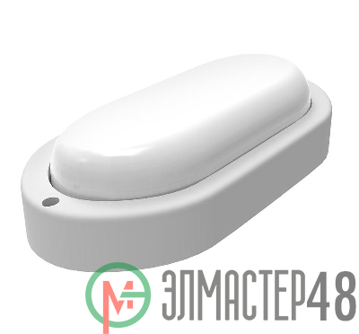 Светильник светодиодный ЖКХ LITE 160х90х46 12Вт 980лм 6500К 200-240В IP65 овал бел. Gauss 161418312