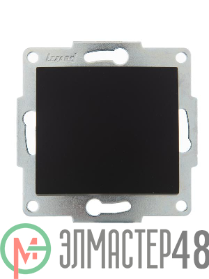 Механизм выключателя 1-кл. 1п СП Karina 10А IP20 черн. бархат LEZARD 707-4288-100