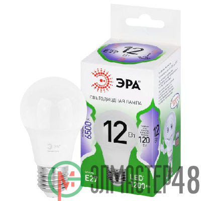Лампа светодиодная GREEN LINE A60-12W-865-E27 GL 12Вт груша 6500К свет холод. E27 Эра Б0067129