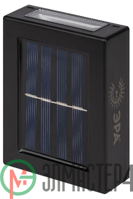 Светильник светодиодный ERAFS024-02 "Практик" 2LED 7х3х10см уличный настенный на солнечн. батарее Эра Б0057592