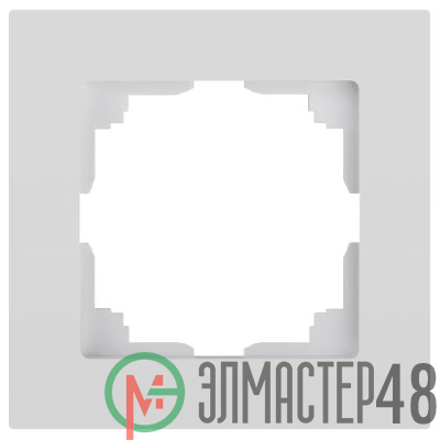 Рамка для розеток и выключателей Intro Accent 6-501-01 на 1 пост СУ бел. Intro Б0063724