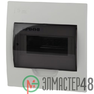 Бокс ЩРВ-П-8 мод. встраив. пластик IP41 SIMPLE NO-box_simple-plastic_8_flush ЭРА Б0041511