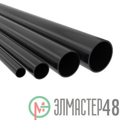 Труба ПВХ жесткая гладкая d25мм легкая 3м черн. DKC 63925B