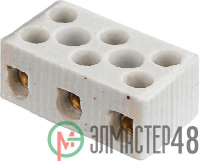 Колодка зажимная винтовая керамическая КЗВ 61 711 NTB-HCR-3-35/WH (уп.20шт) Navigator 61711