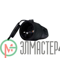 Разъем штепсельный с заземл. каучук 16А 250В IP44 (еврослот) UNIVersal 602228