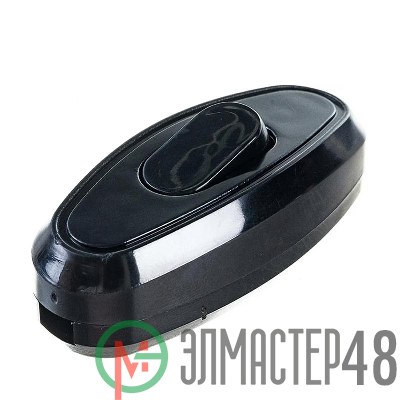 Переключатель бра 6А 250В (еврослот) черн. UNIVersal А0106