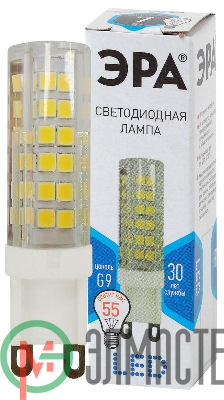 Лампа светодиодная JCD-7w-220V-corn ceramics-840-G9 560лм ЭРА Б0027866