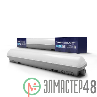Светильник светодиодный ДСП B02Т3 36Вт 6500К IP65 3600лм подкл. в линию до 7штук TOKOV ELECTRIC TKE-DSP-B02T3-36-6.5K-IP65