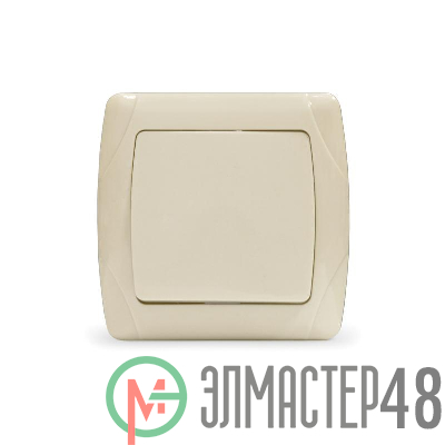 Выключатель 1-кл. СП Маргарита 10А IP20 сл.кость (ivory) UNIVersal М0021-I