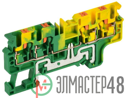 Колодка клеммная CP-MC-PEN земля 4 вывода 2.5кв.мм IEK YCT22-03-4-K52-002