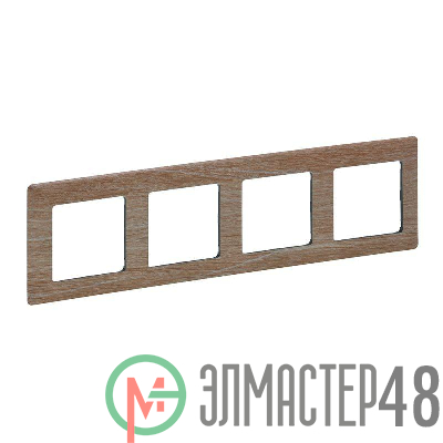 Рамка 4-м Valena Life универсальная свет. дерево Leg 754184