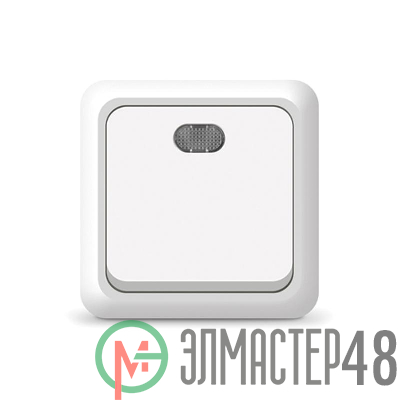 Выключатель 1-кл. ОП Олимп 10А IP20 с индик.бел. Universal О0121