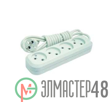 Удлинитель 4х3м без заземл. 10А IP20 Makel MGP143