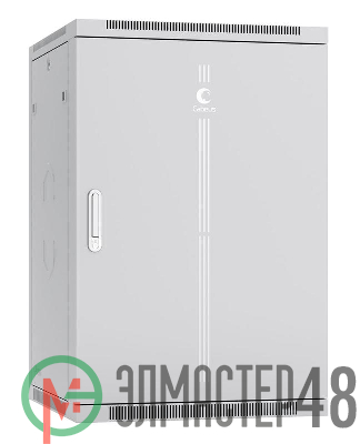 Шкаф телекоммуникационный настенный разобранный SH-05F-22U60/60m-R 19дюйм 22U 600х600х1082мм дверь метал. сер. (RAL 7035) Cabeus 11239c