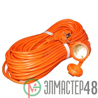 Удлинитель 1х40м с заземл. 16А IP54 УШ-16 ПВС 3х1.5 розетки с защ. крышкой UNIVersal 9632005