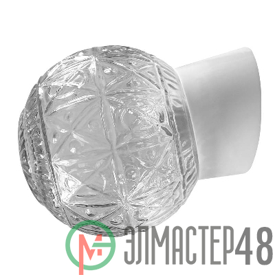 Светильник НББ 64-60-080 "Ребус" d150 1х60Вт E27 IP20 прозр. накл. осн. Элетех 1005100183