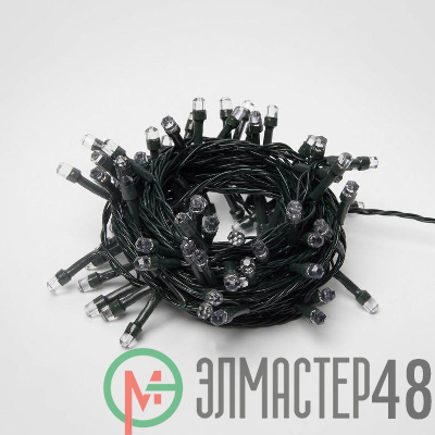 Гирлянда светодиодная ULD-S0800-100/DGA MULTI IP20 CRYSTAL-1 с контроллером «Кристал-1» 8м разноцвет. свет провод зел. Uniel UL-00005472
