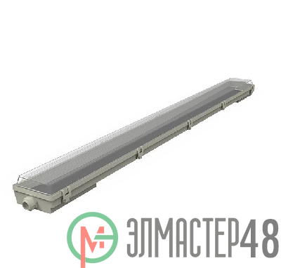 Светильник с отражателем влагозащ. СПП-Т8-G13 INDUSTRY 1276х86х55мм IP65 для LED ламп 2х1200мм Gauss 909410212