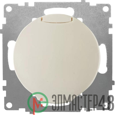 Розетка 1-м СП Florence 16А IP20 с заземл. с крышкой винт. клеммы механизм беж. 1E10501301 OneKeyElectro 2172791