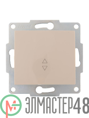 Механизм выключателя проходного 1-кл. 1п СП Karina 10А IP20 крем. LEZARD 707-0388-105