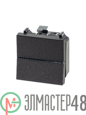 Механизм переключателя 1-кл. с клавишей 2мод. Zenit антрацит ABB 2CLA220200N1801
