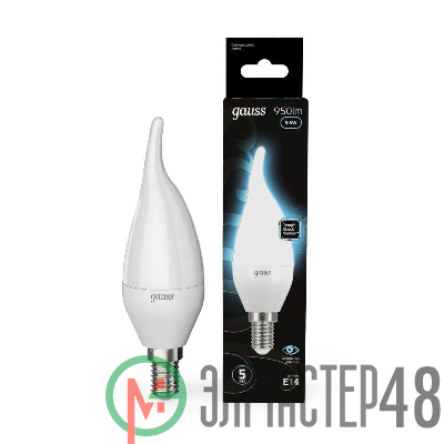 Лампа светодиодная Black Candle tailed E14 9.5Вт 4100К Gauss 104101210