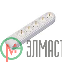 Колодка удлинителя 5-м с заземл. защ. шторки с выкл. Makel N5310000