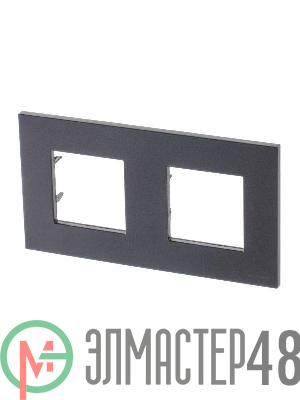 Рамка 2-м 4мод. Zenit антрацит ABB 2CLA227200N1801