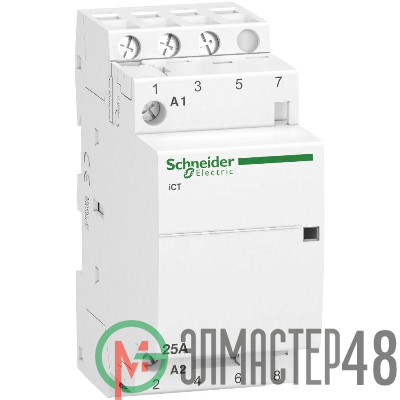 Контактор мод. iСТ Acti9 25А 3п 3НО 230/240В SchE A9C20833