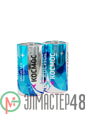 Элемент питания LR14 (уп.2шт) Космос KOCLR14MAX2S