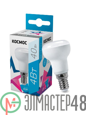 Лампа светодиодная R39 4Вт 220В E14 4500К Космос Lksm_LED4wR39E1445