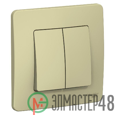 Переключатель 2-кл. СП BLANCA (сх.6+6) 10А 250В беж. SchE BLNVS106607