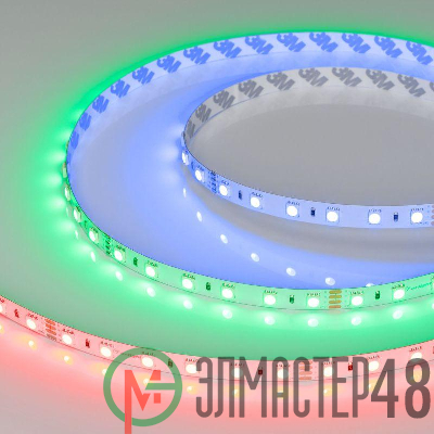 Лента светодиодная RT-B60-10mm 24V RGB 14.4Вт/м IP20 5060 открыт. (уп.5м) Arlight 010367(2)