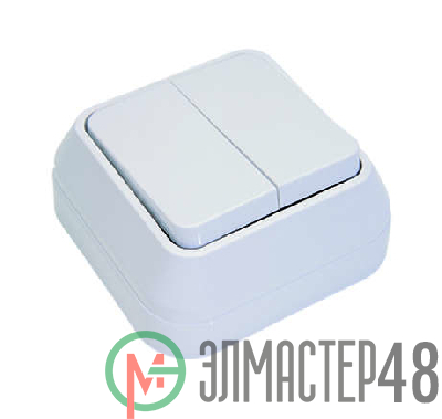 Выключатель 2-кл. ОП 10А IP20 бел. Makel 45103