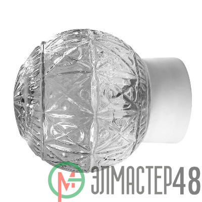Светильник НББ 64-60-080 "Ребус" d150 1х60Вт E27 IP20 прозр. прям. осн. Элетех 1005100182