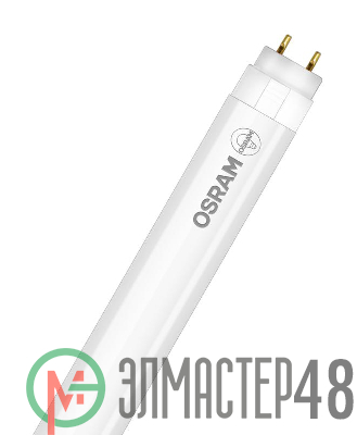 Лампа светодиодная SubstiTUBE Basic T8 18W/865 (замена 36Вт) 18Вт трубчатая стекл. 6500К хол. бел. G13 1600лм 220-240В 1200мм двухсторон. прям. вкл. OSRAM 4058075377561