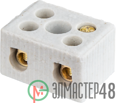 Колодка зажимная винтовая керамическая КЗВ 61 707 NTB-HCR-2-35/WH (уп.40шт) Navigator 61707