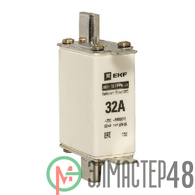 Вставка плавкая ППН-33 100/32А габарит 00С PROxima EKF fus-33/100/32
