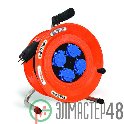 Удлинитель силовой на катушке 4х50м с заземл. 16А IP44 ВЕМ-259 термо КГ 3х1.5 с защ. крышкой UNIVersal 9632974