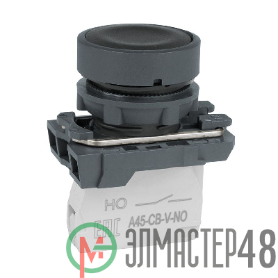 Кнопка OptiSignal D22 C5-P-210 черн. пластик 1НО XB5AA21 КЭАЗ 332180