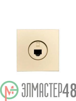 Розетка компьютерная 1-мест. СП ZIMA IP20 зол. LEZARD 704-3688-140