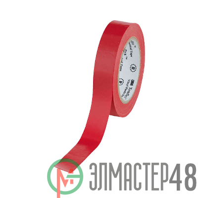 Изолента ПВХ 15мм Temflex 1300 красн. (рул.10м) 3М 7100080350