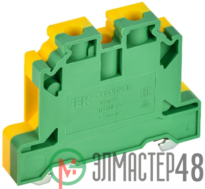 Колодка клеммная CTS-PEN ARMAFIX земля 10кв.мм жел./зел. IEK YCT11-00-K52-010