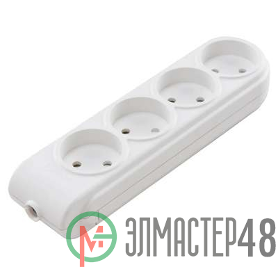 Колодка удлинителя 4-м без заземл. защ. шторки Makel N4010000